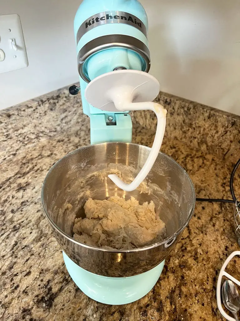 Croissant Dough in mixer