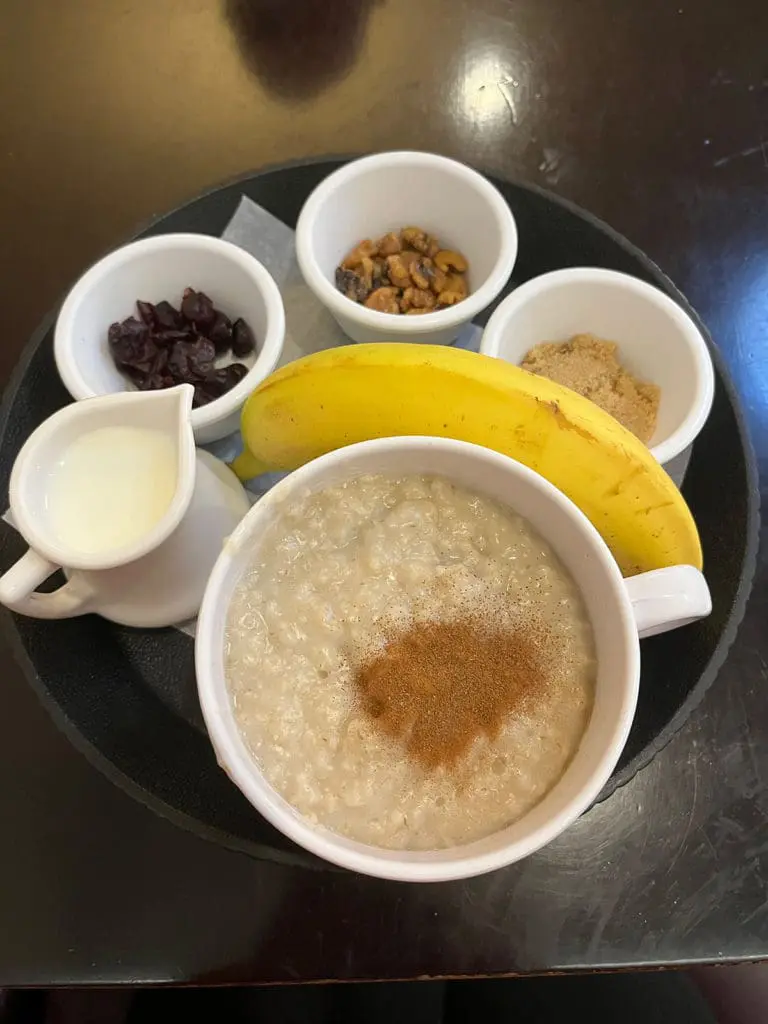 Courtyard Marriott hotel oatmeal