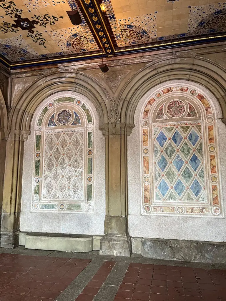 New York Central Park Bethesda Fountain Wall