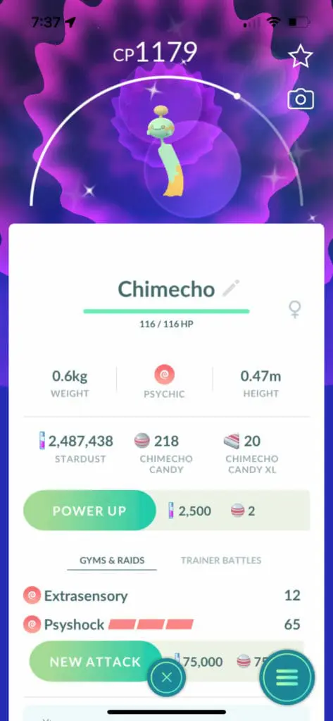 Chimecho pokemon caught in New York