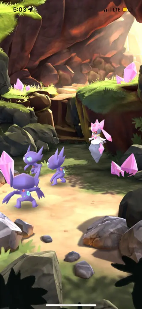 Diancie and Sableye in Randall's Island Park