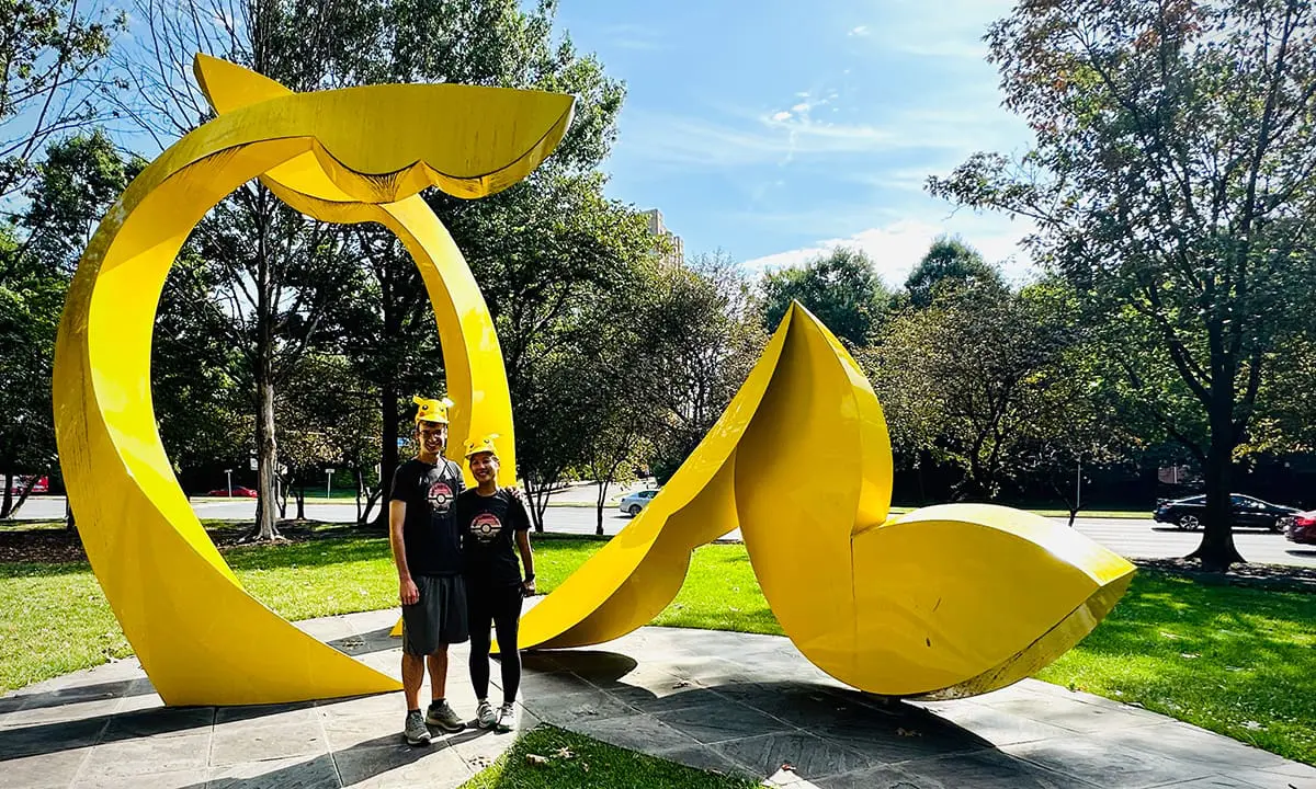 Yellow sculpture