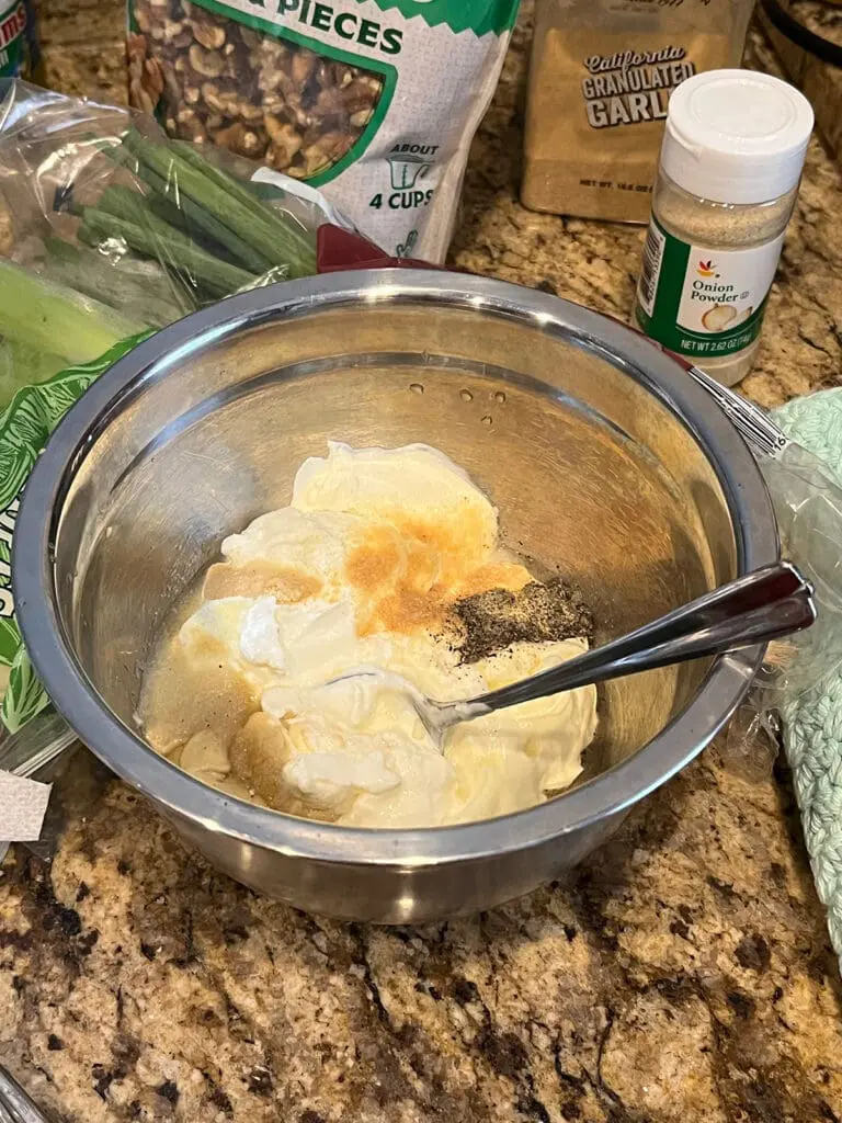 Adding spices to the sauce