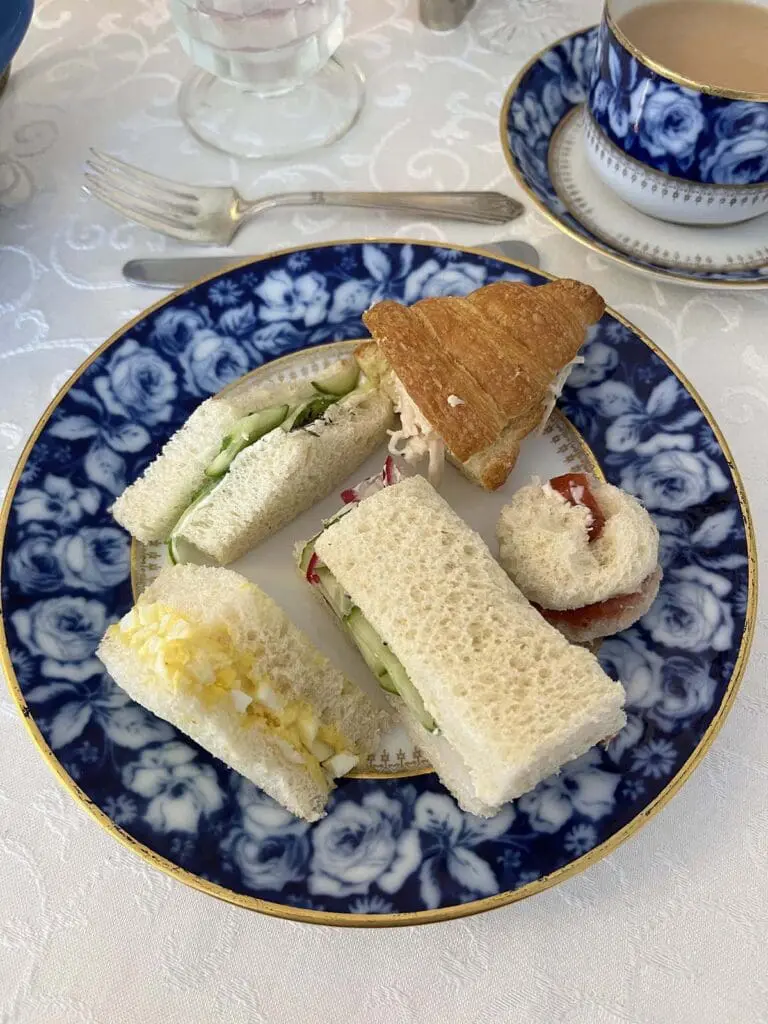 tea sandwiches on a plate
