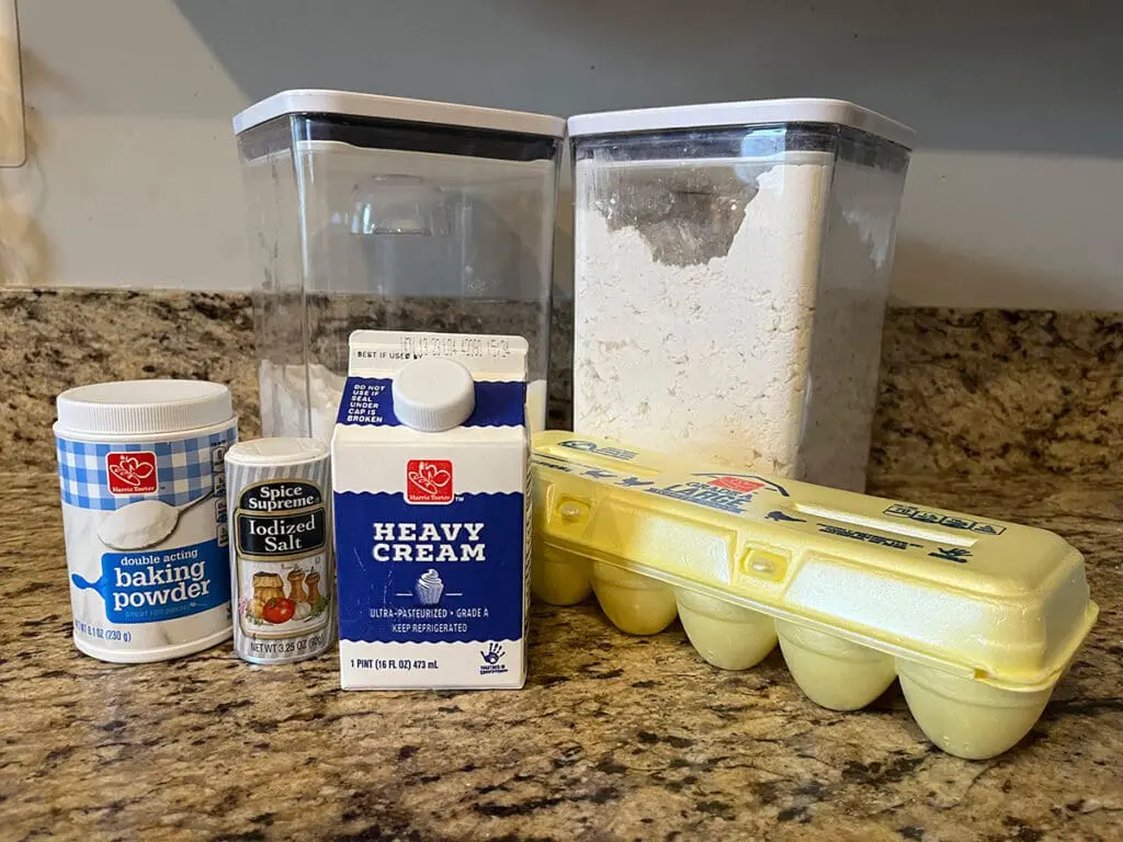 Cream scone ingredients