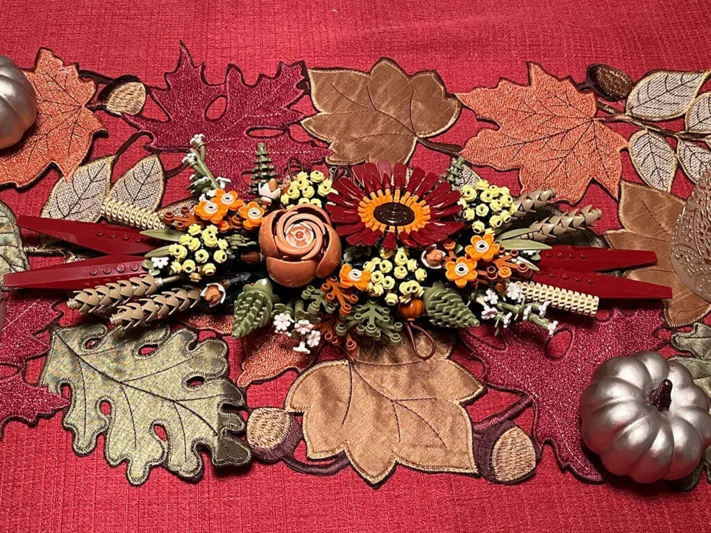 Thanksgiving Lego centerpiece