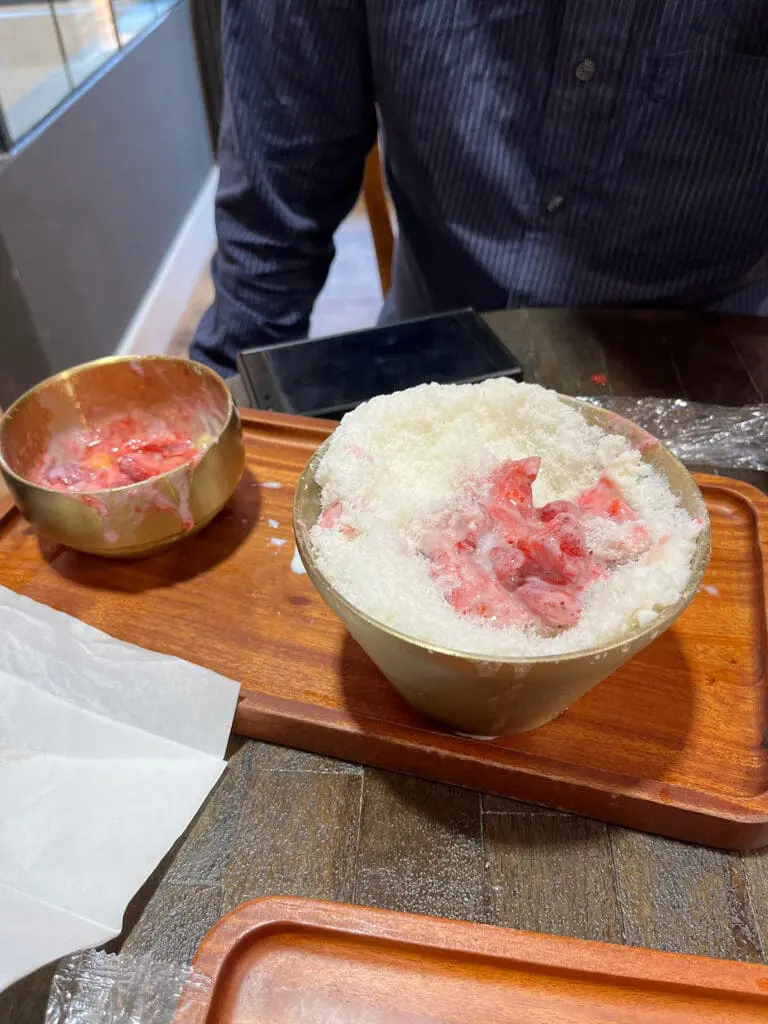 Bingsu pour toppings