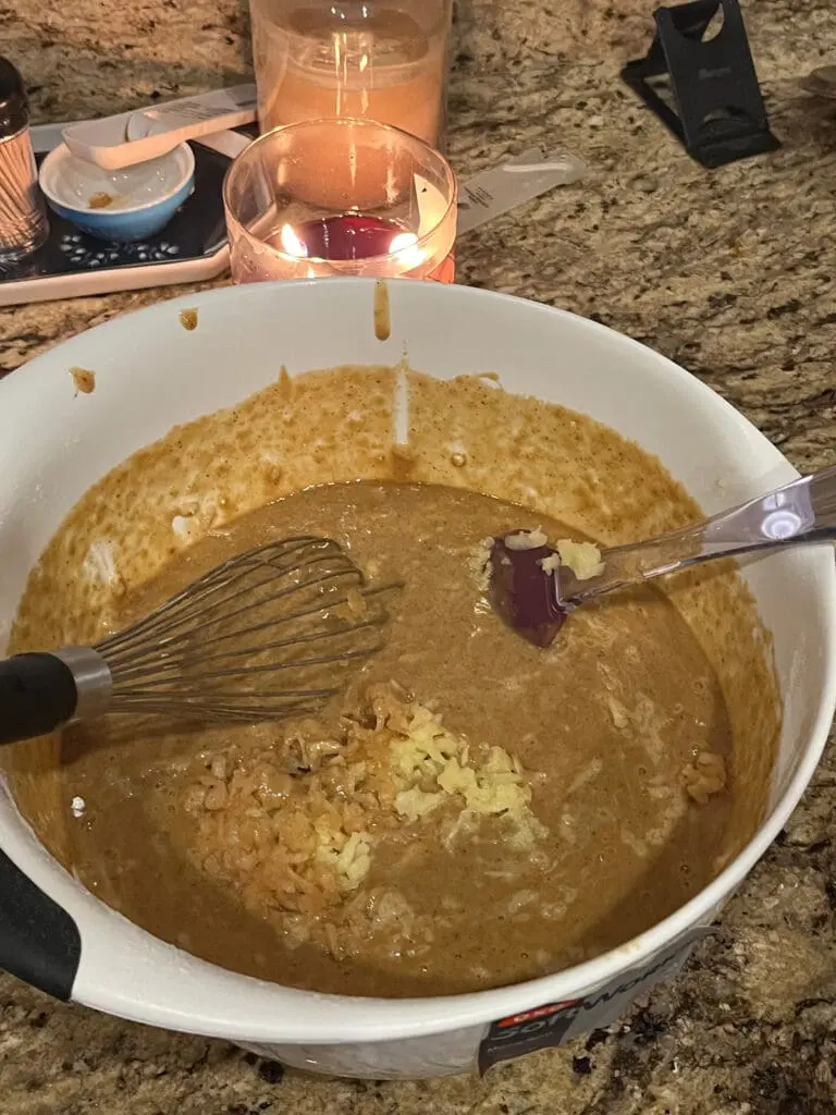 Spice cake apple mix