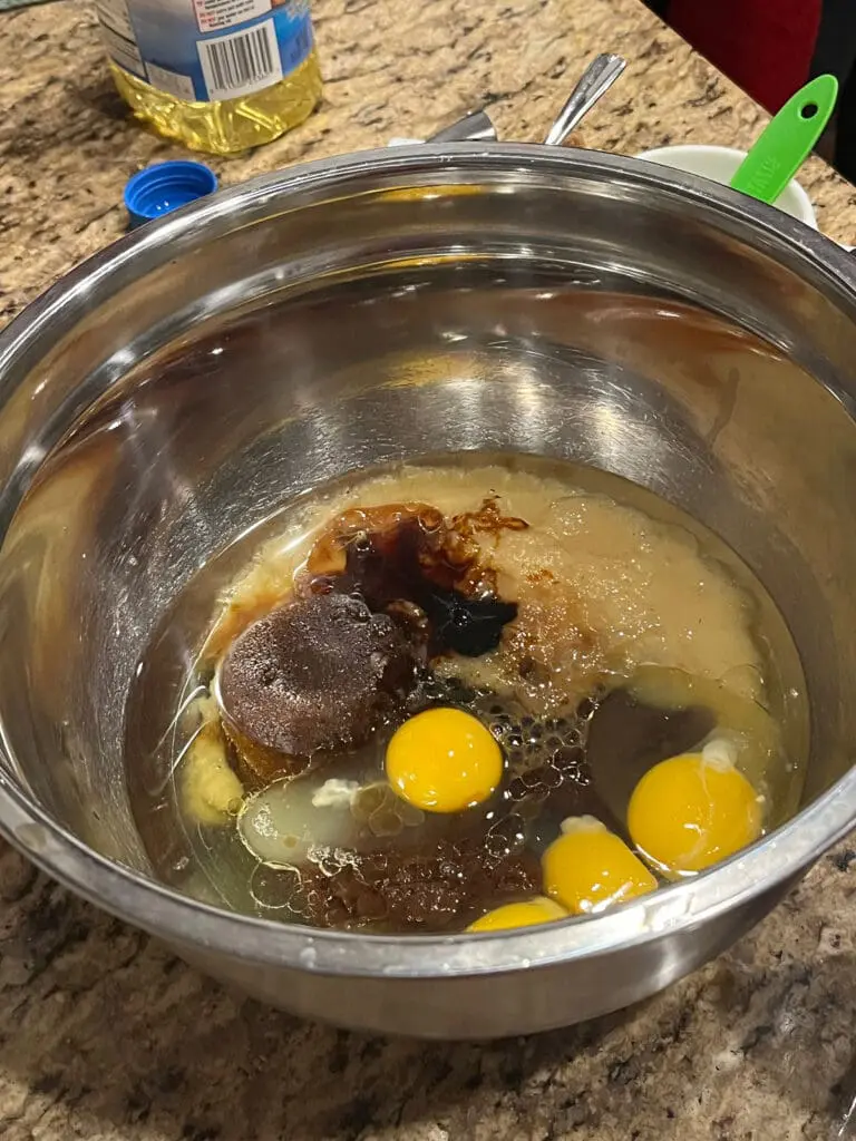 Spice Cake wet ingredients