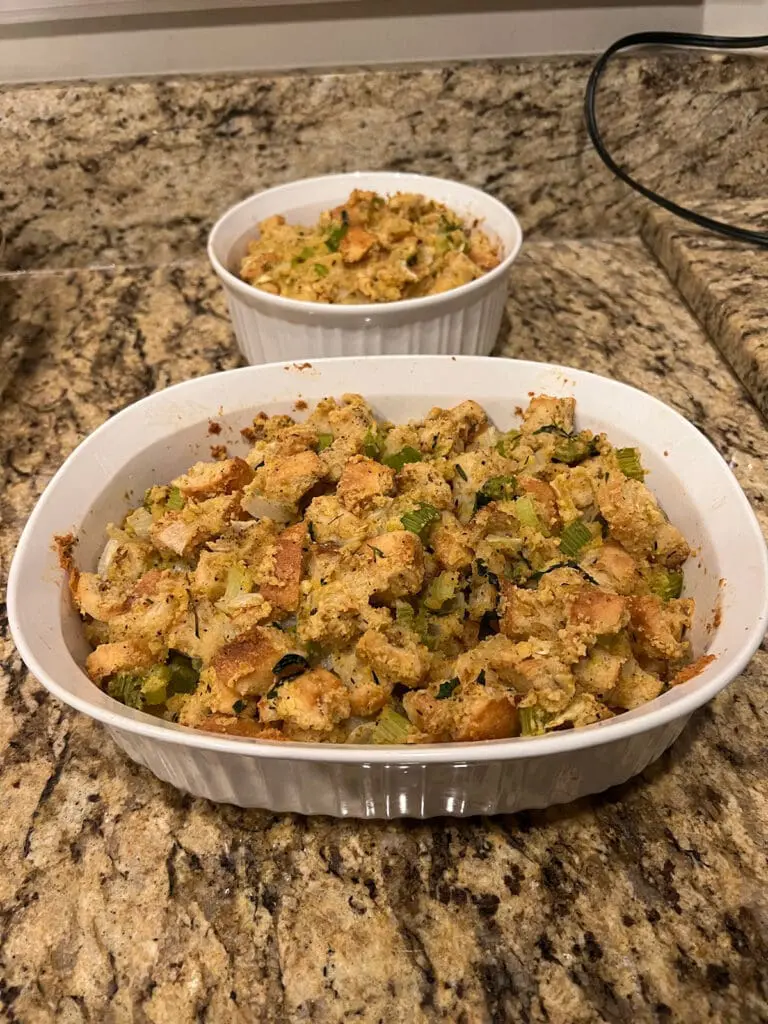 Thanksgiving finished stuffing