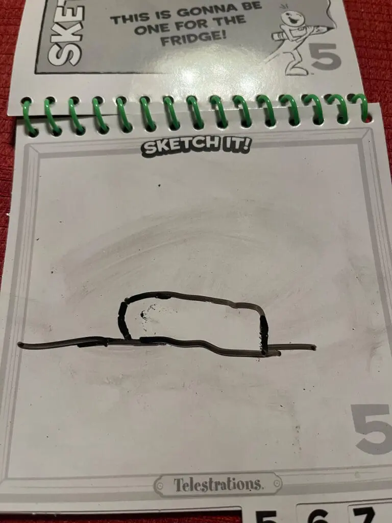 Telestrations third drawing