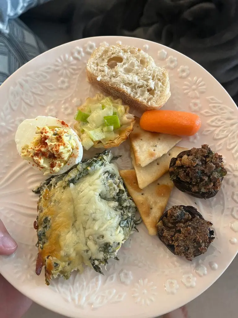 Thanksgiving appetizer plate