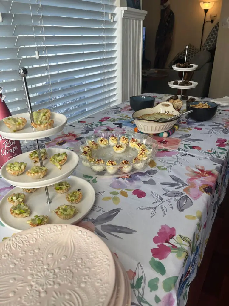 Thanksgiving appetizer table