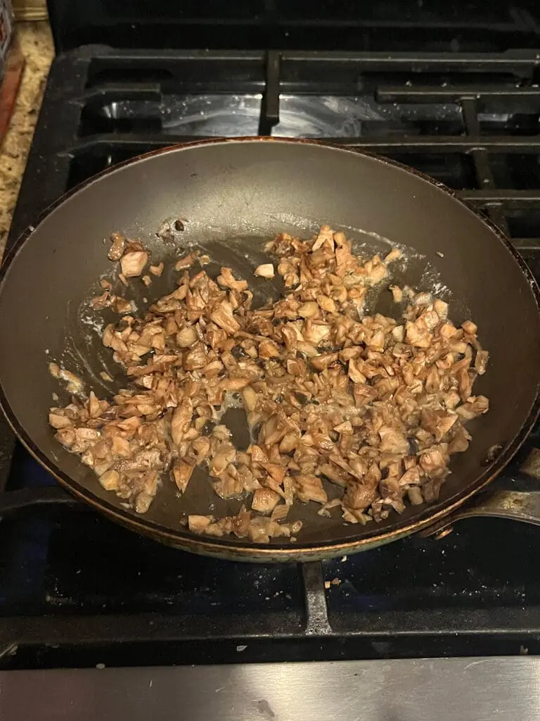 Mushrooms in pan