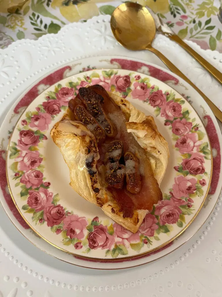 Tea Cart Winchester Fig Bacon Galette flower plate