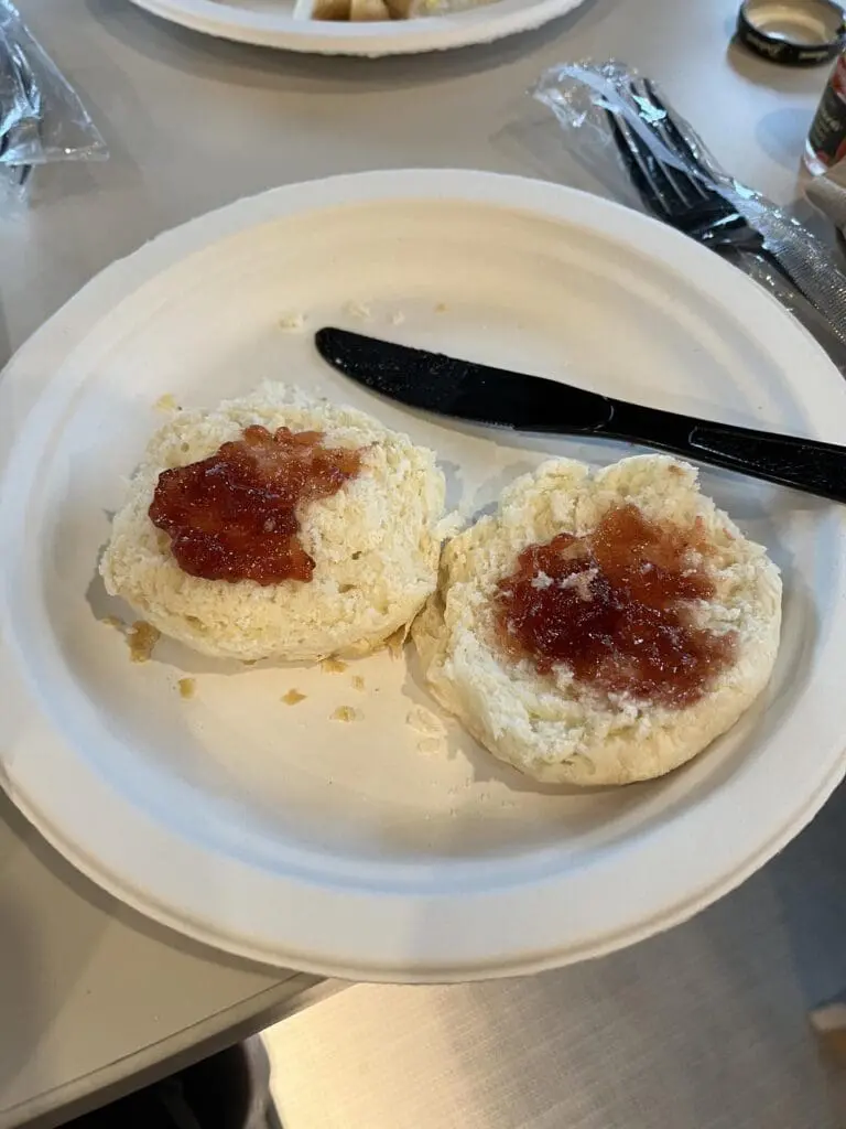 RV Sheetz Biscuits with jam