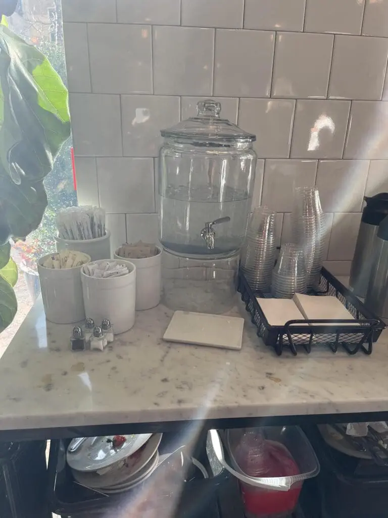 Tatte Bakery Water Station