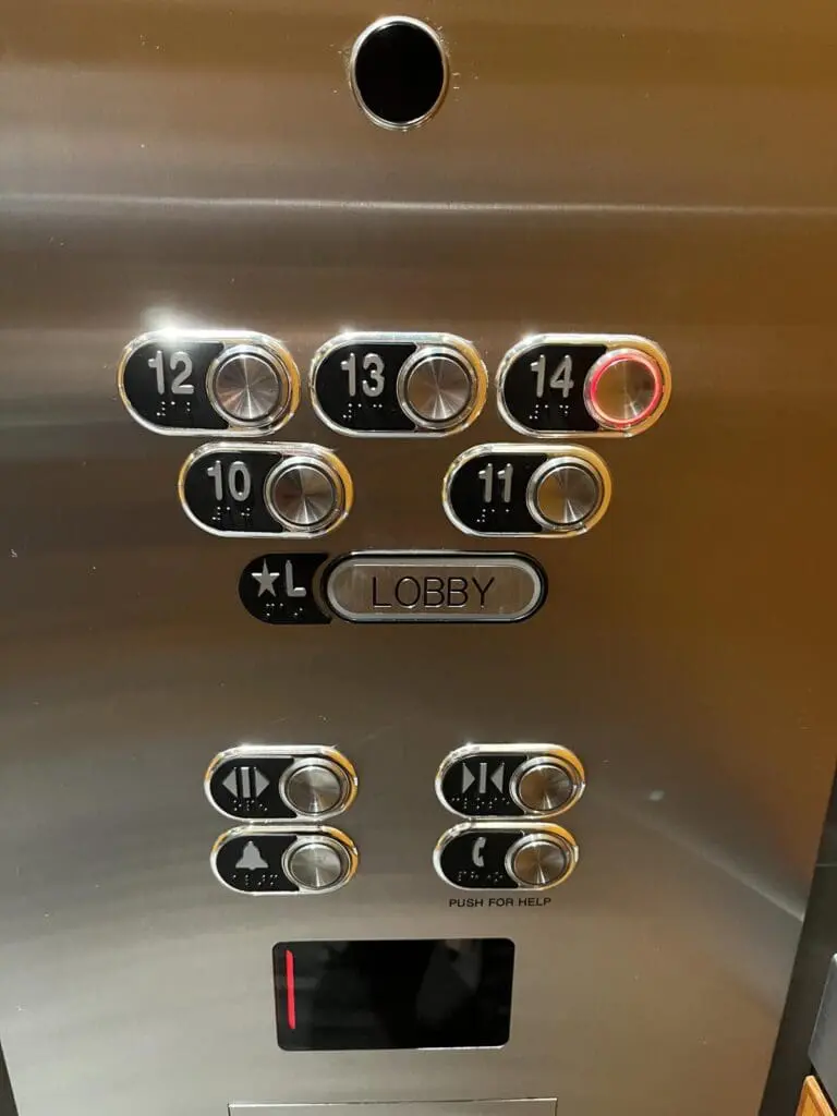 Tower Club Second Elevator