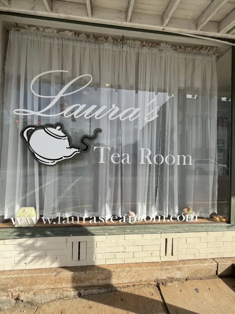 Laura's Tea Room window