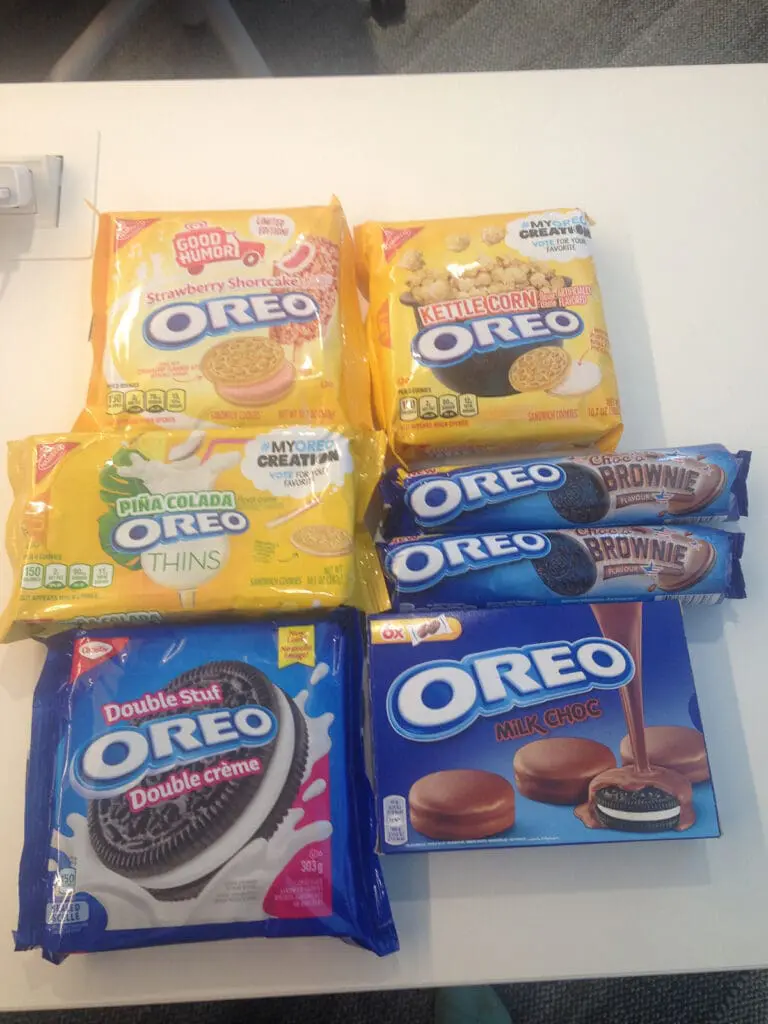 7 boxes of oreos in the vault