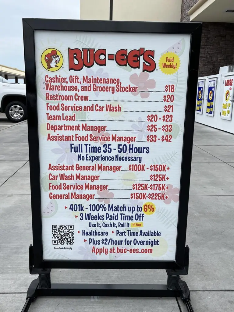 Buc-cee's sign