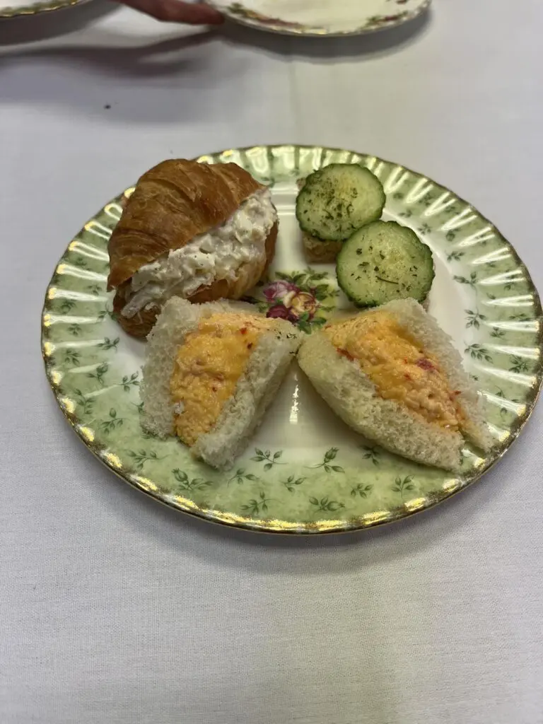 Top Hat Special Teas sandwich plate