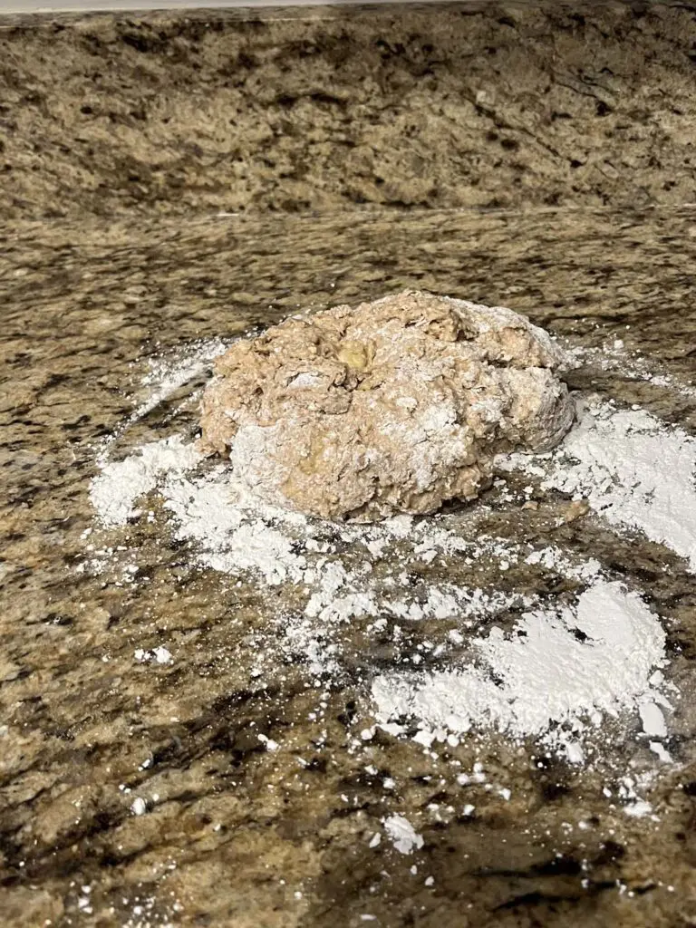 Banana Scone wet dough