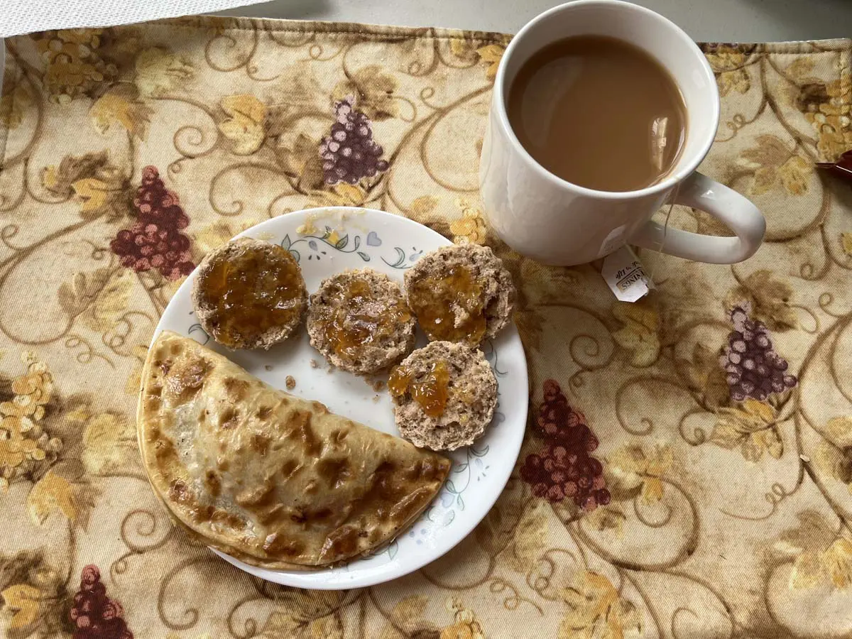 Banana Scone with Tea