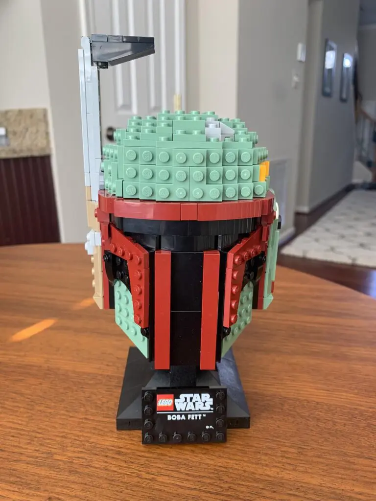 lego boba fett helmet forward view