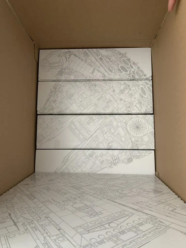 lego millennium falcon boxes