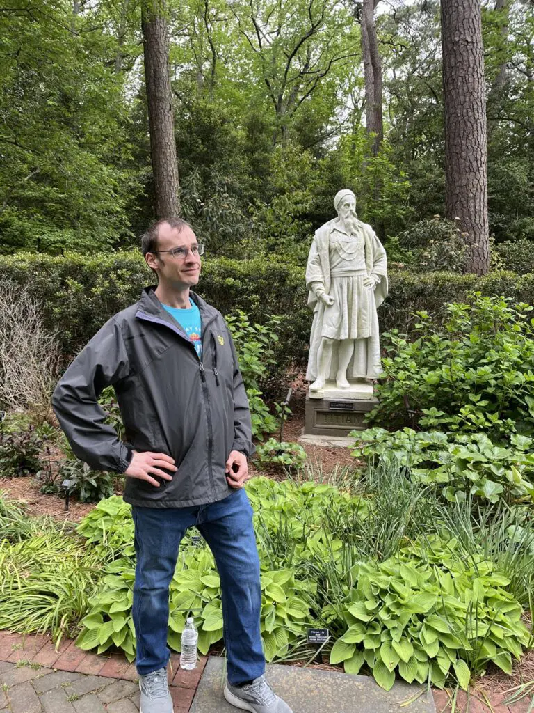 Xak with Titian Statue