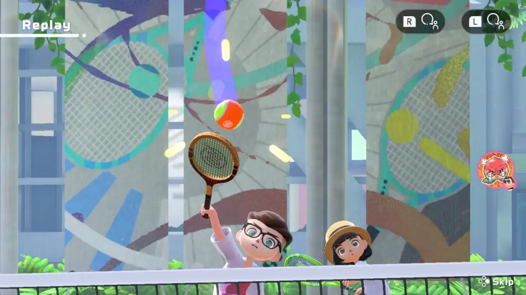 Switch Sports tennis play