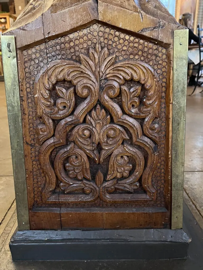 boulder teahouse wood carving