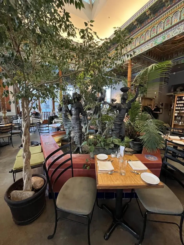 copper fountain at boulder dushanbe teahouse