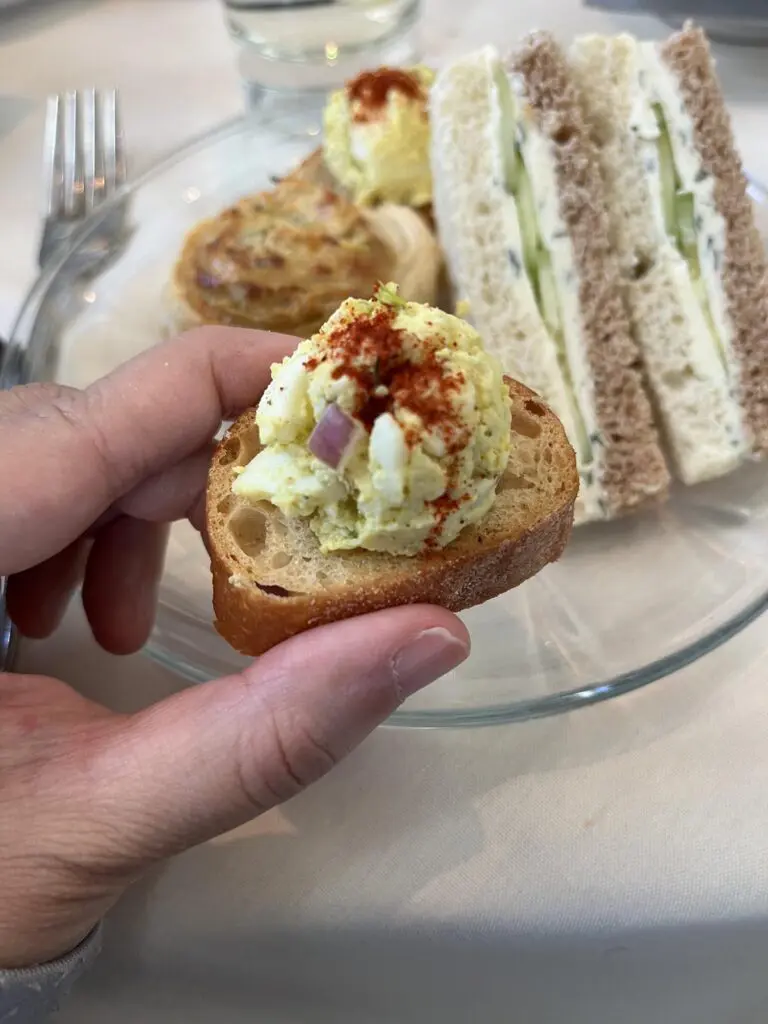 boulder teahouse egg salad crostini