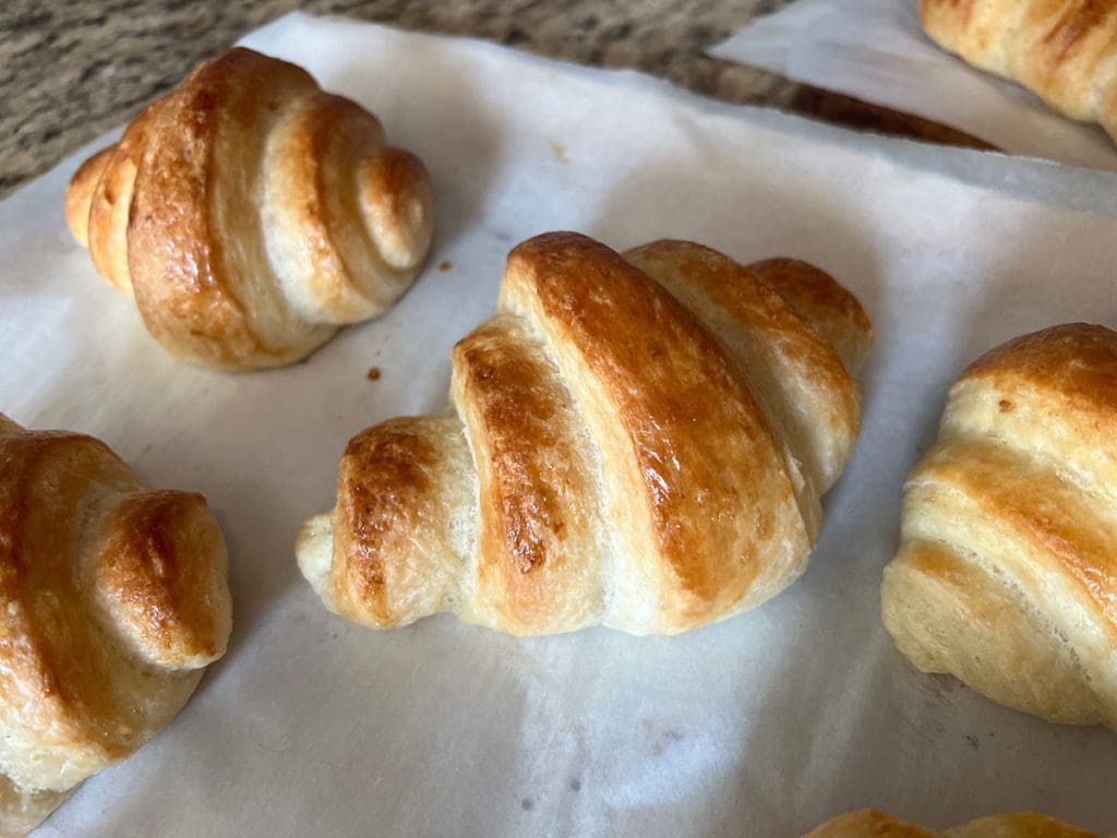 Croissants close up