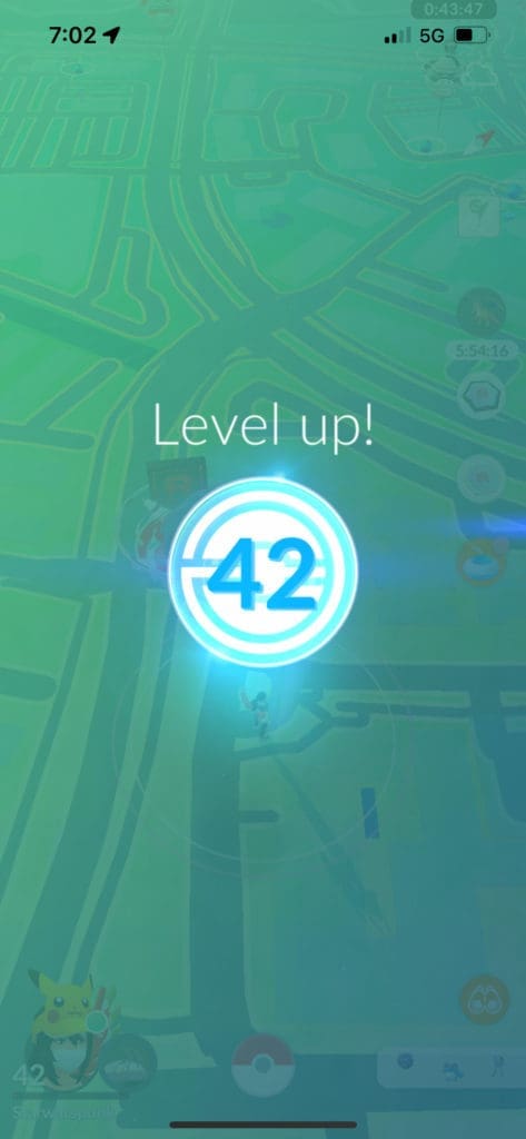 Level up 42 screen