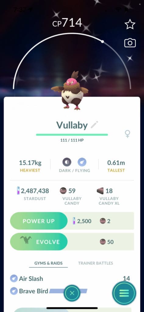 Vullaby pokemon caught in New York