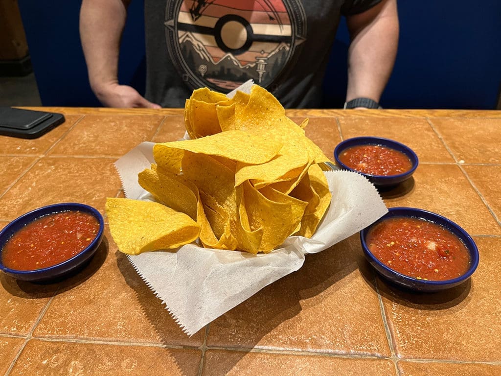 On the Border chips and salsa