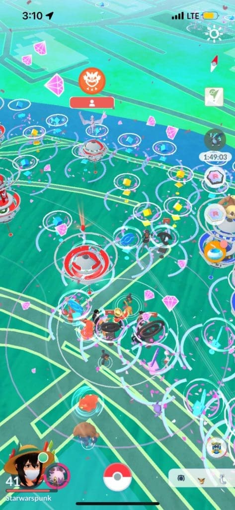 Pokemon go map for Randall's Island Park