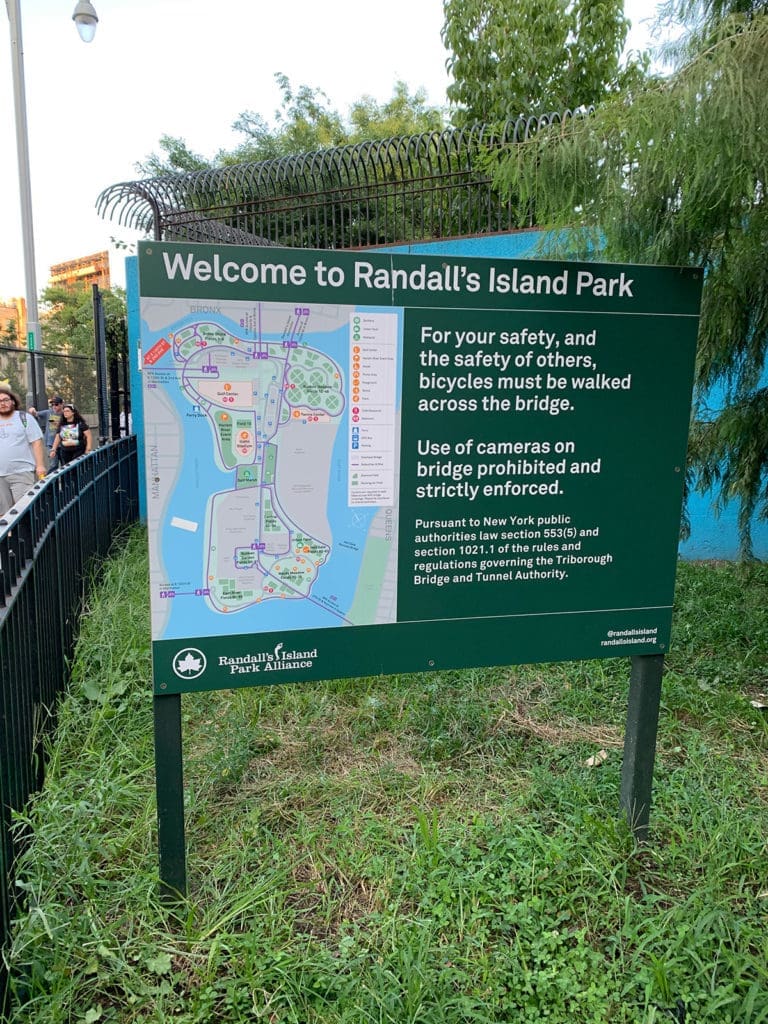 Randalls Island Park Sign