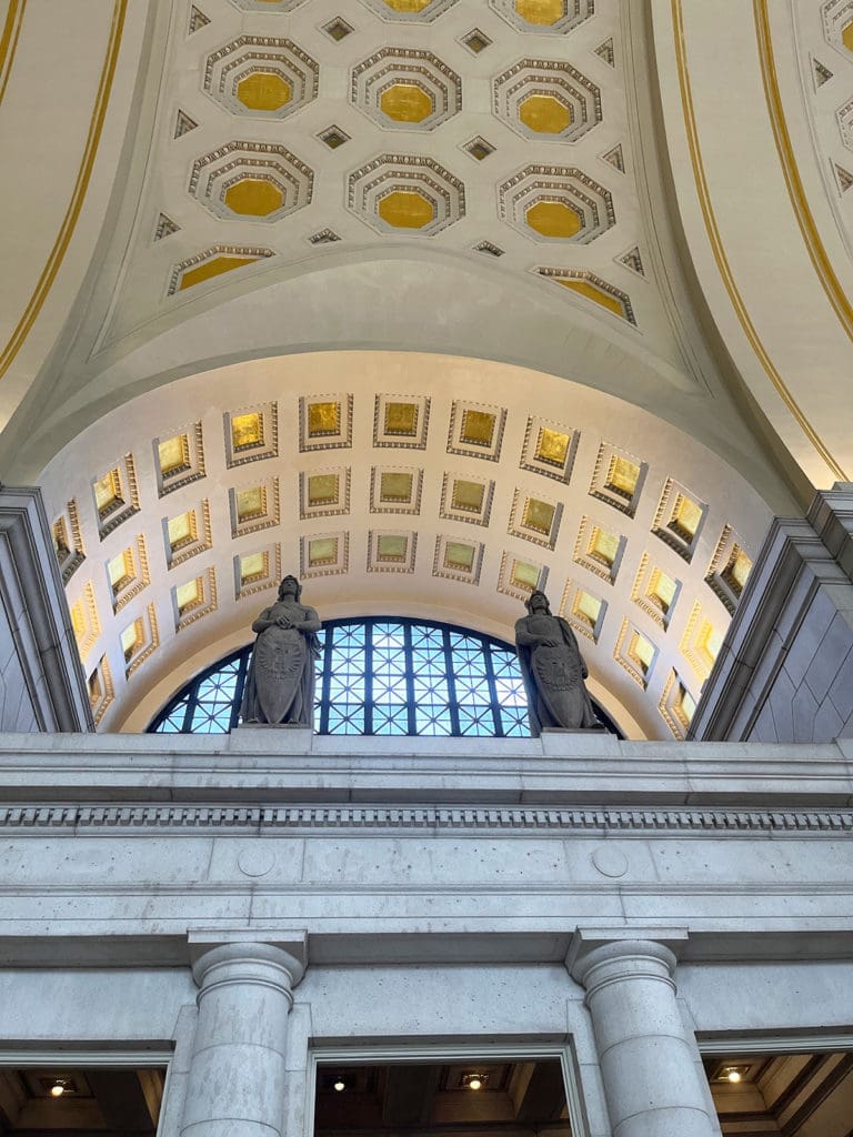 Union Station Ceiling and Statues