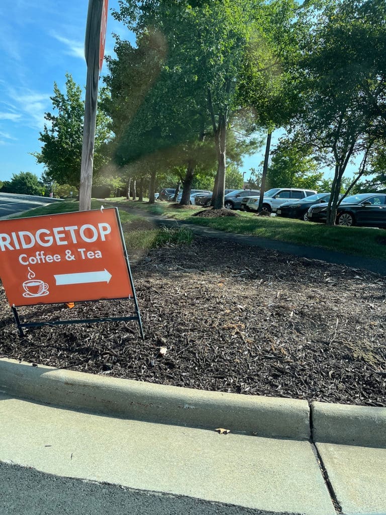 Ridgetop Coffee Street sign