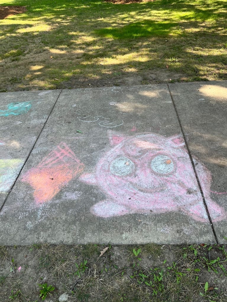 Sidewalk art jigglypuff
