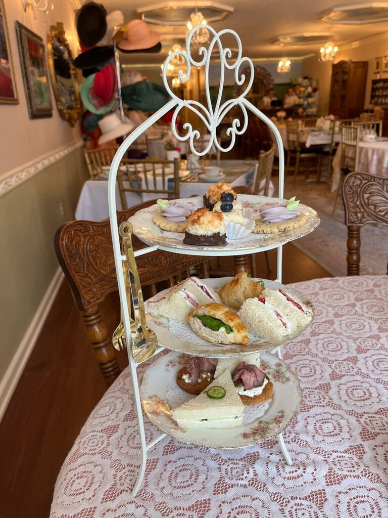 Tea Cart three tiered tray