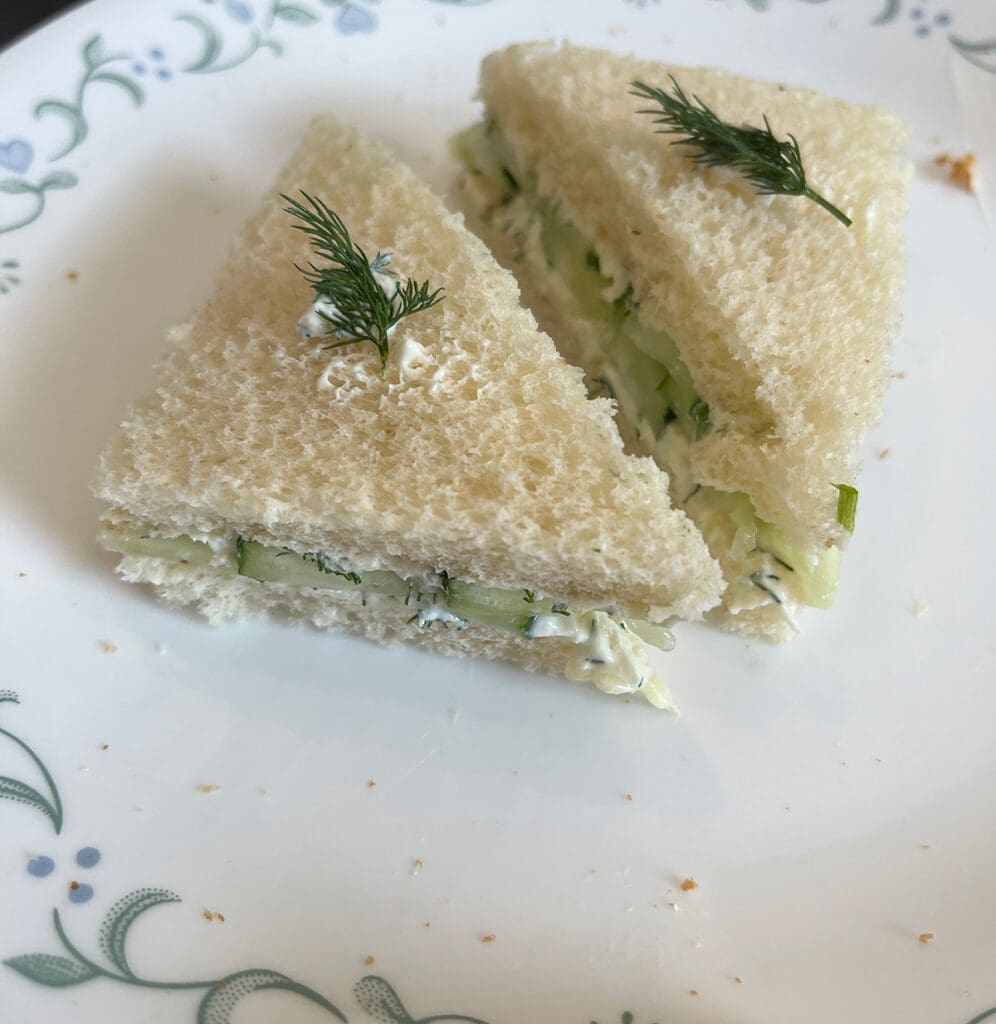 Cucumber Afternoon Tea Sandwiches