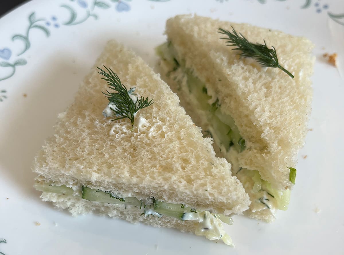 cucumber afternoon tea sandwiches cover