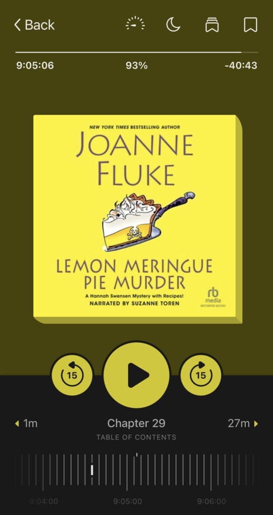 lemon meringe pie murder audio book