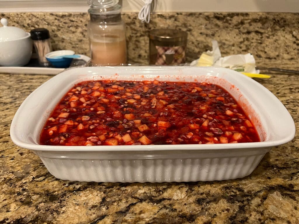 Thanksgiving homemade Cranberry Sauce