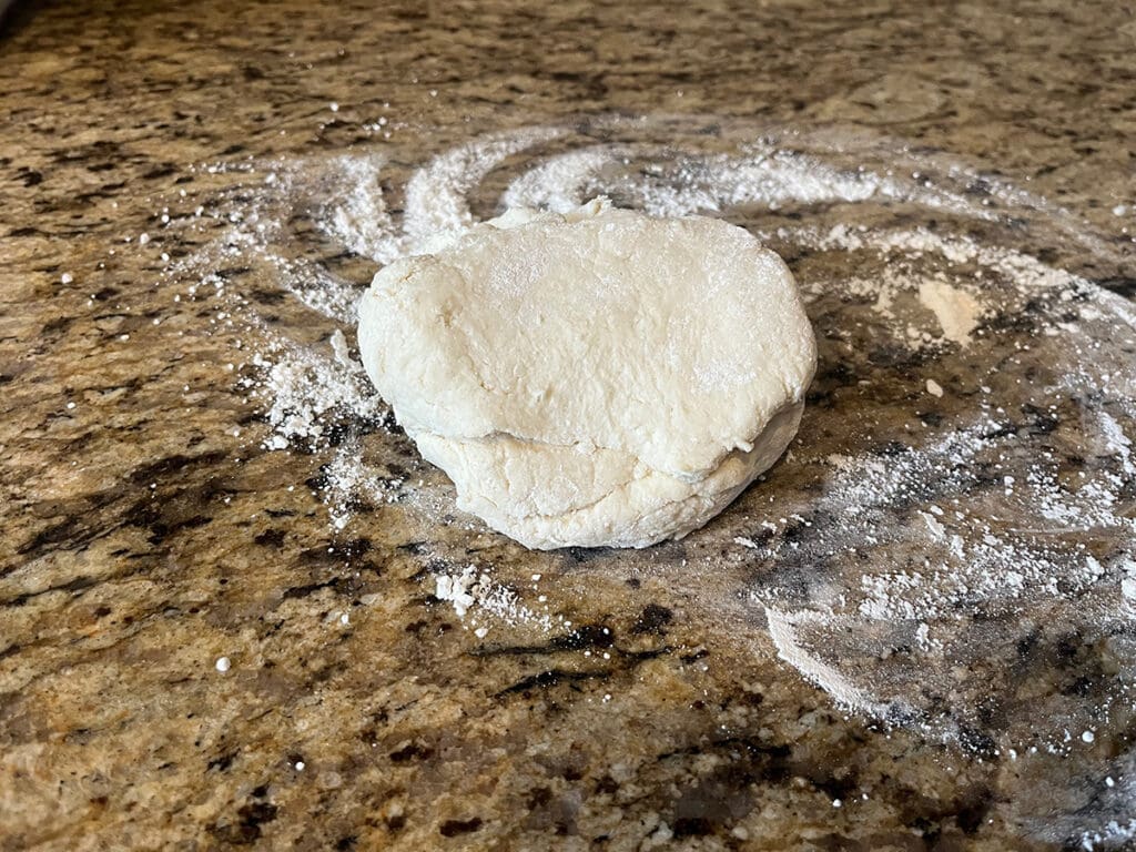 Cream scone dough